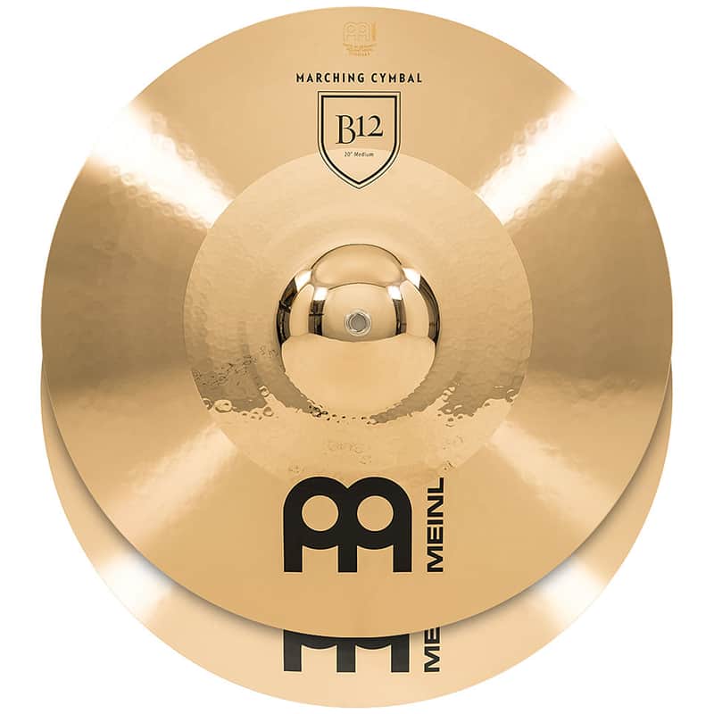 Meinl 20" B12 Bronze Medium Marching Cymbals (Pair) image 1