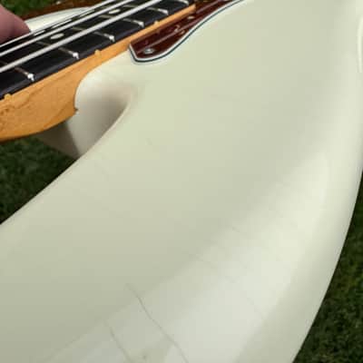Fender Custom Shop 1961 Jazz Bass Closet Classic Custom Shop 2012 - Artic White Nitro (Relic Checking) image 20