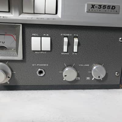 Akai X-355D -- Vintage (1966) Cross-Field 4-Track Reel to Reel Deck/Recorder image 5
