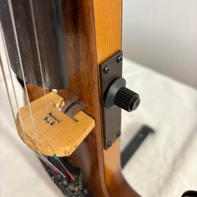 Tucker Barrett Koa Anchor 5 String Electric Violin 1994 - Coa image 3