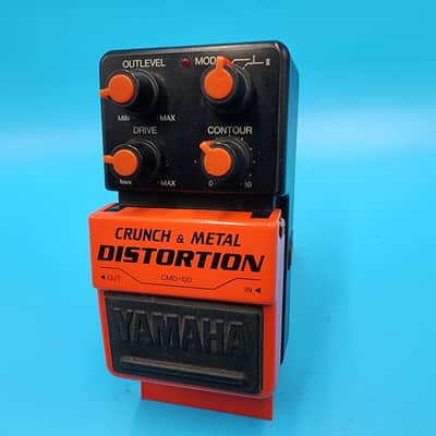 Rare 80s Yamaha CMD-100 Crunch & Metal Distortion Guitar Effect Pedal Bass Drive image 5