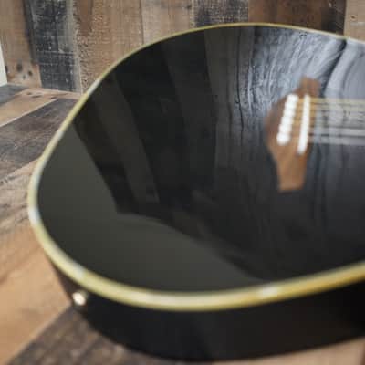 Galveston WOB-500BK Black Acoustic Electric Guitar Plastic Back | Needs Work | See Description | image 5