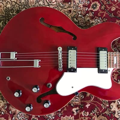 Epiphone Riviera 2003 Cherry Red with Mini-Humbuckers (Korean Peerless Factory) image 1