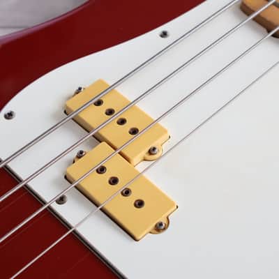 1980 Aria Pro II Japan Precision Bass (Metallic Red) image 5