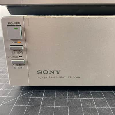 Sony Betamax SL-2000 & TT-2000 Beta Video VCR Tuner & Recorder Portable image 2