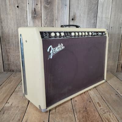 Fender Twin 6GB 1961 - Rough Blonde Tolex Original, serviced, with original cover image 2