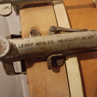 Leedy Rare early parallel strainder snare drum single tension 1910s Bild 15