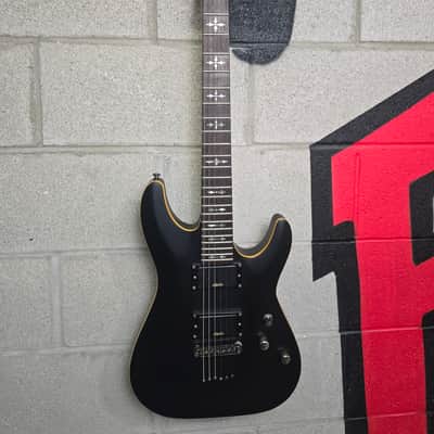 Schecter Demon-6 2014 - 2017 - Aged Black Satin with Hard Case image 2