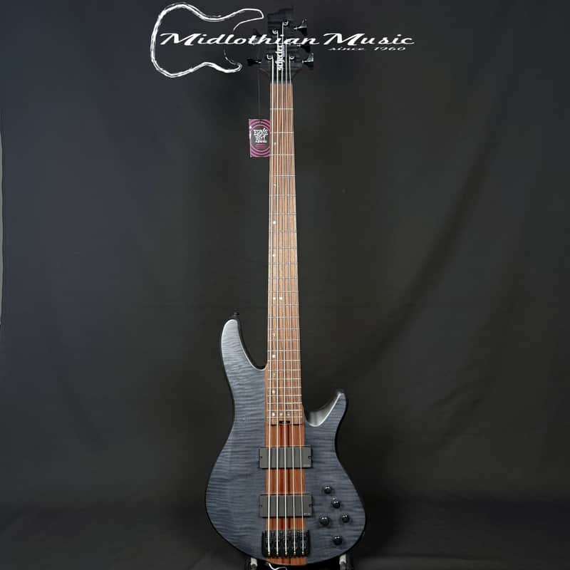 Schecter - Charles Berthoud - CB-5 - 5-String Active Bass Guitar - See Through Black Satin Finish image 1