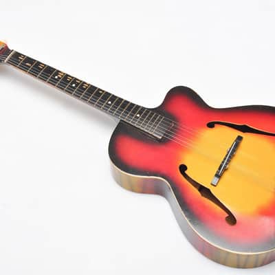 Orpheus 60s Orfeus Vintage Cutaway Jazz Archtop Acoustic Guitar Sunbirst image 11