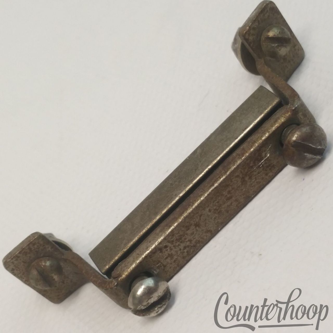 Leedy & Ludwig Snare Drum Butt Plate 1 7/8" Nickel Plating Vintage 40s Elkhart* — main photograph