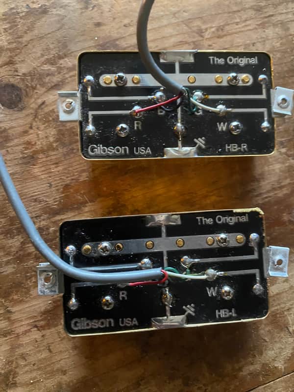 Gibson Bill Lawrence circuit board pickups 1980s Gold