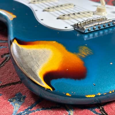 Fender Custom Shop '67 Heavy Relic Stratocaster 2021 Ocean Turquoise over sunburst image 8