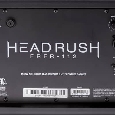 Headrush FRFR-112 MKII 2000-Watt 1x12" Active Guitar Speaker Cabinet 2023 - Present - Black image 6