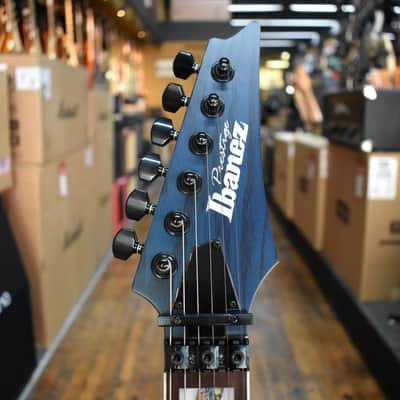 Ibanez Prestige RG653DX Electric Guitar Transparent Deep Blue Flat w/Hard Case image 7