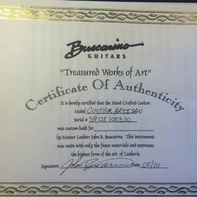 Buscarino Custom Artisan (2010) image 19
