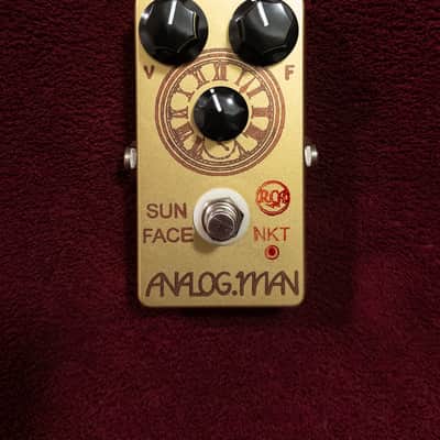 Analogman Sun Lion Fuzz Treble Booster Pedal NKT275 White Dot #233