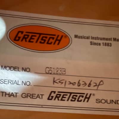 2012 Gretsch G5123B | Limited Edition Electromatic Hollowbody Bass | Orange w/ HSC image 8