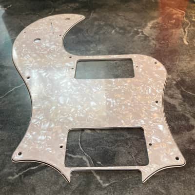 White Pearloid 4 Ply Alternate Knob Placement Pickguard for Paul Reed Smith PRS S2 Standard 22 image 1