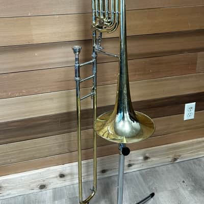 F.E. Olds & Sons S23 Double Bass Trombone 1957-1967 - Yellow Brass image 2