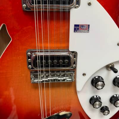 Used Rickenbacker 330/12 12-String Electric Semi-Hollow Body Electric Guitar Fireglo with Original Case 2007 USA image 10