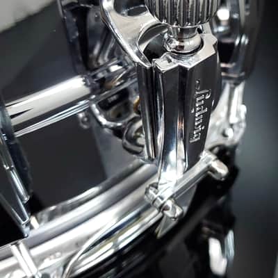 Ludwig 6.5x14 Chrome Over Brass Supra-Phonic Snare / LB402B - B Stock image 4