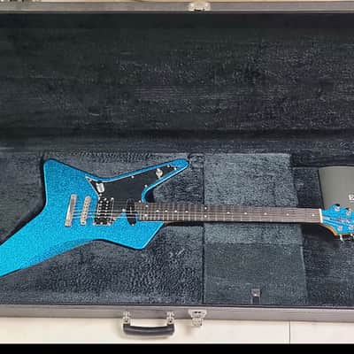 ESP Custom Shop Crying Star Left Handed 2013 Blue Sparkle image 1
