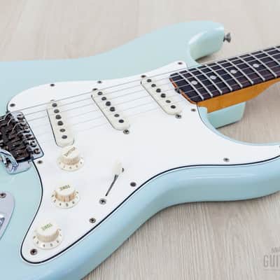 1966 Fender Stratocaster Vintage Electric Guitar Sonic Blue w/ Case image 6