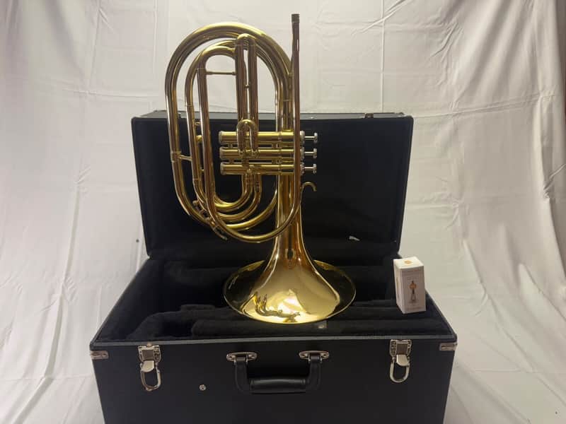 Blessing BM401P Marching French Horn Mint New Mouthpiece image 1