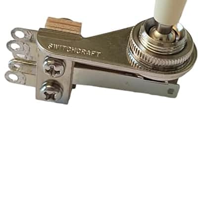 Switchcraft 3-Way USA Toggle Switch, Cream Tip for SG, ES Guitars image 1