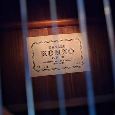1977 MASARU KOHNO No.15 Classical Indian Rosewood/Spruce image 2