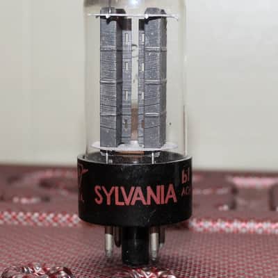SYLVANIA 5Y3GT VT-197A BLACK PLATE D GETTER TEST NOS VINTAGE 1960's image 1