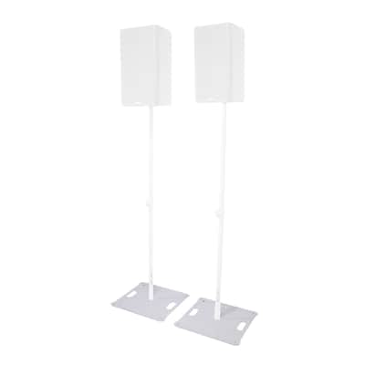 Pro X Pair of Polaris Base Plates – 2 Heavy-Duty Speaker Pole Base Plates in White image 2