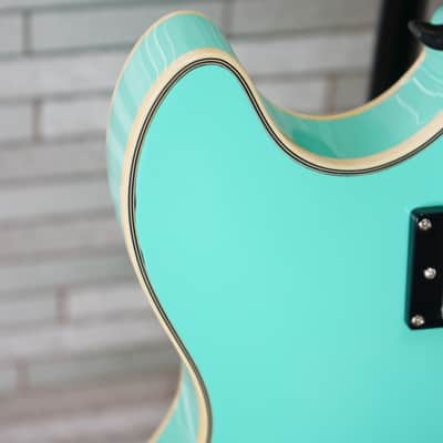 D'Angelico Premier DC Semi-Hollow Double Cutaway - Surf Green image 16