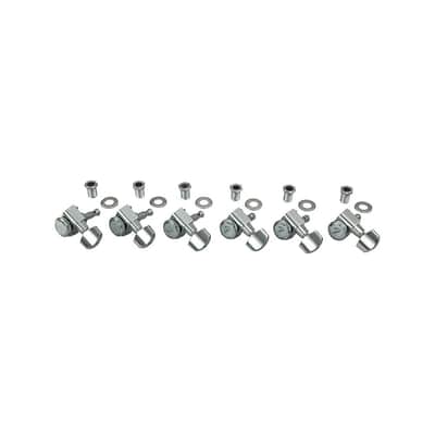 Fender Locking Stratocaster/Telecaster Guitar Tuning Machines, Set of 6, Polished Chrome image 3