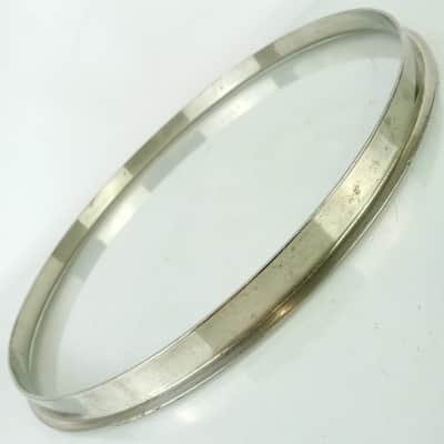 Slingerland 13"Single-Flange Stick-Chopper Nickel-Brass Tom Drum Batter Rim/Hoop image 4