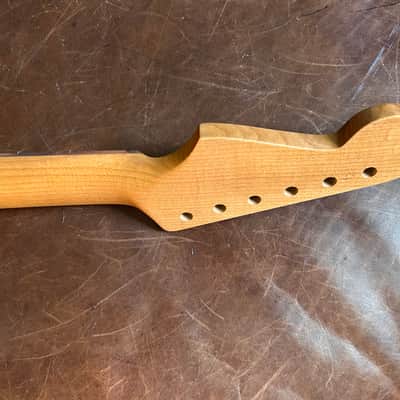 Musikraft Strat Neck 60s Oval C, Roasted Maple with Pao Farro, Aged Oil Finish NEW image 9