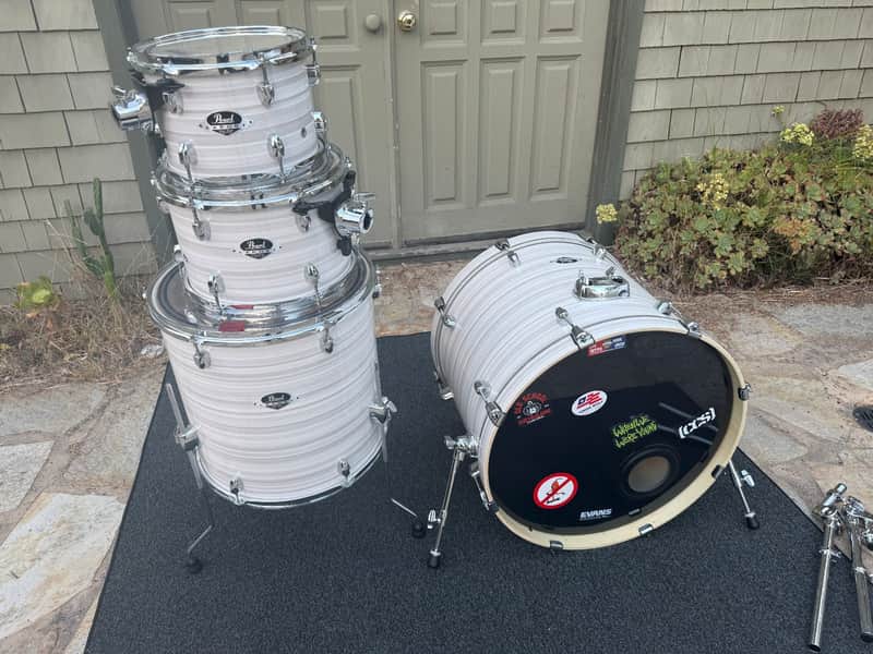 Pearl Export 4pc Drum Set kit in Slipstream White image 1