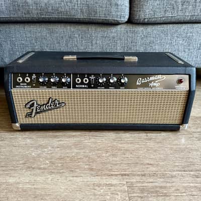 Fender Bassman 2-Channel 50-Watt 2x12" Piggyback Guitar Amp 1964 - 1966 Black Panel image 23