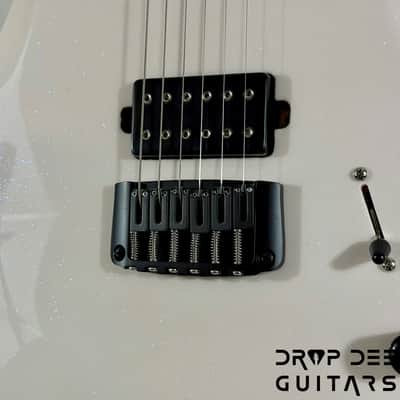 Balaguer USA Series Seraph Modern Electric Guitar w/ Case (324) - Gloss Metallic Jewel White image 7