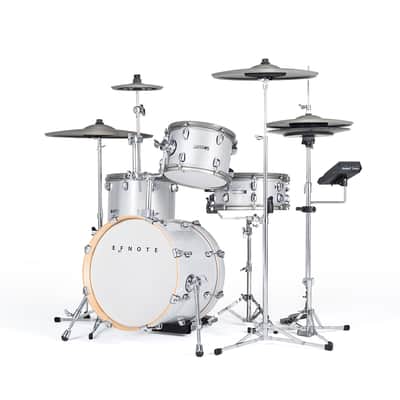 EFNOTE 5 Electronic Drum Set - White Sparkle MONITOR PAK image 2