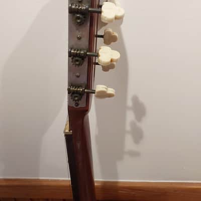 1950s Del Vecchio acoustic resonator guitar (red/gold sunburst) image 15