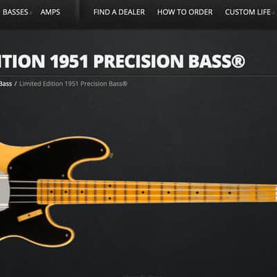 Fender CS Limited Edition 51 Precision Bass 2021 - Nocaster Blonde aged image 1