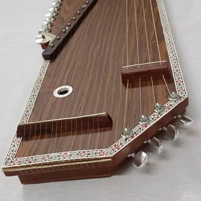 Shreeom Handicraft Tanmandal Indian Wooden 4 String Tambora/Tanpura & 15 String Surmandal Together, Easy to Tune Knobs, Comes with GigBag, Few Extra Strings image 3