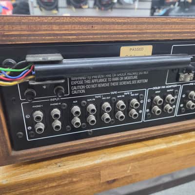 Yamaha CR-1020 Natural Sound Stereo Receiver 1970s - Silver with Wood Cabinet image 8