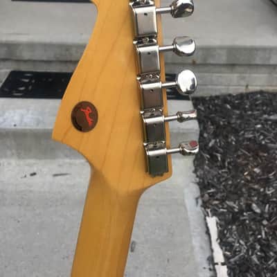 Fender Jazzmaster 1996 Olympic White body / red pick guard Anniversary year image 8