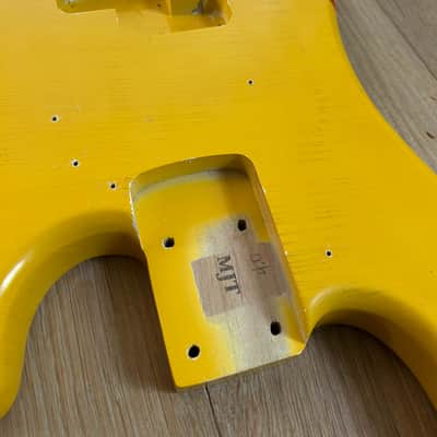 Fender (MJT) Precision Bass Body (2025) - Vintage Aged Competition Orange image 19