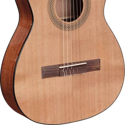 Kala KA-GTR-NY23 3/4 Size Classical Guitar, Cedar Top image 2