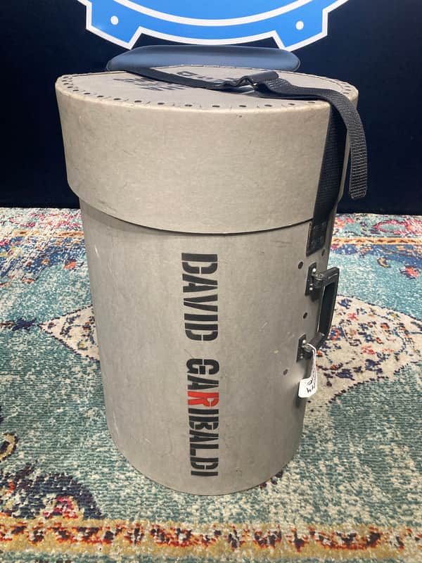 David Garibaldi's, Tower of Power- Yamaha Double Tom Case for 10" and 12" Toms. "David Garibaldi" Stencil 1980's image 1