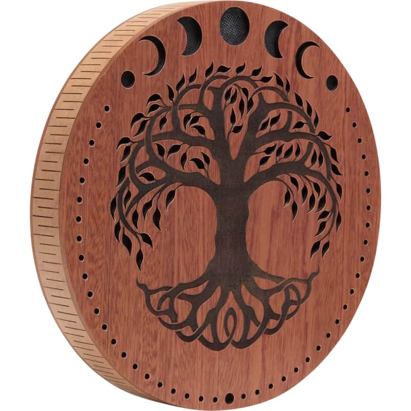 Meinl 10" Rain Disk, Stream Sound, Moon Phases & Tree of Life Carving - RDS10MTOL image 1